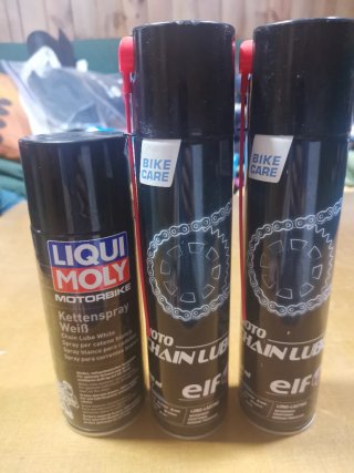 Pack 3 sprays grasa cadena moto