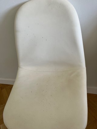 Juego de 2 sillas de comedor blancas
