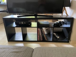 Mueble TV IKEA KALLAX Negro/Marrón