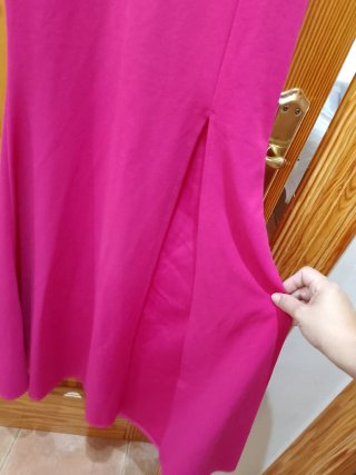Vestido largo fiesta rosa