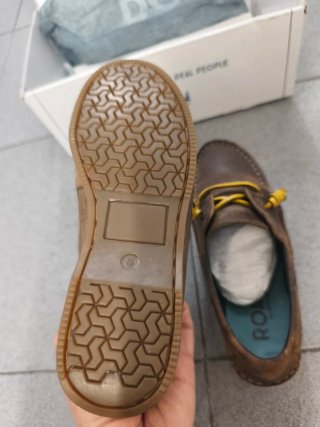 Mocasines de piel marrón T36
