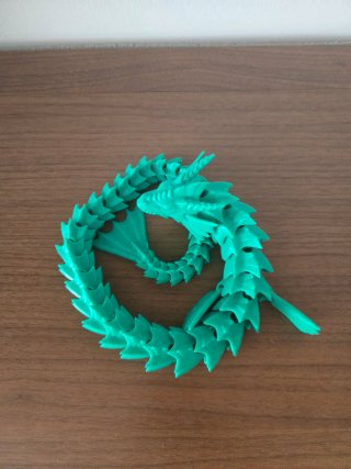 Dragón articulado 3D acuático
