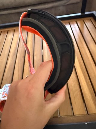 Gafas de esquí Oakley naranjas y rojas
