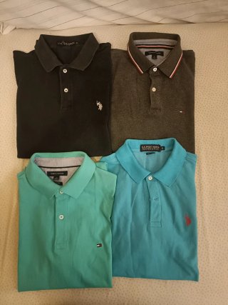 Lote 4 polos Tommy Hilfiger y polo Assn