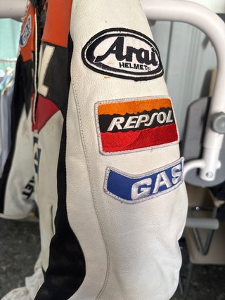 Chaqueta Cuero Repsol Moto Deportiva talla m