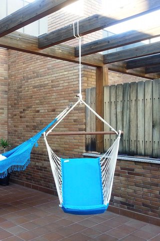 Silla Hamaca Turquesa con Cojín