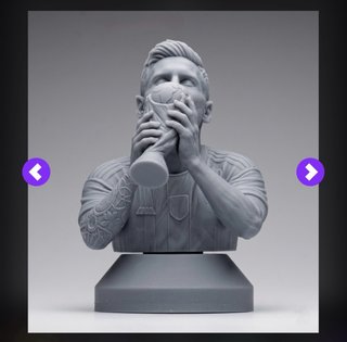 Busto 3D lionel Messi  fifa 25cm