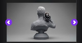 Busto CR7 3D 25cm