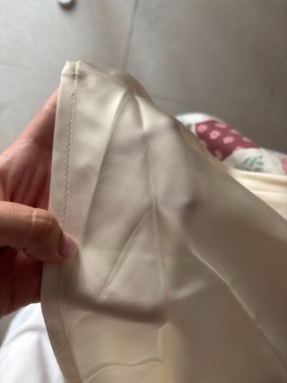 Falda satén beige XXS