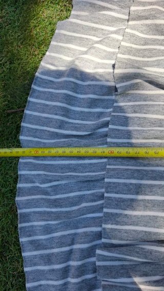Vestido de algodón a rayas