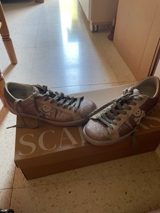Zapatillas Scalpers Glitter Dorado/Plateado