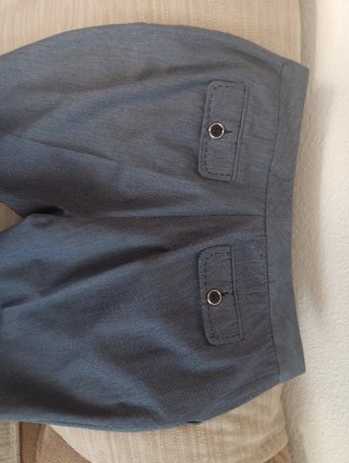 Pantalón vaquero azul marino mujer