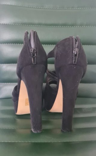 Zapato Tacón Fiesta Marypaz Negro Talla 38