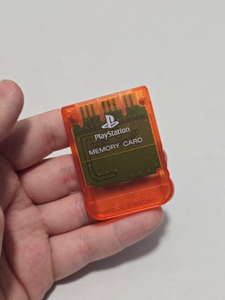 memory card ps1 naranja Sony - memoria play1