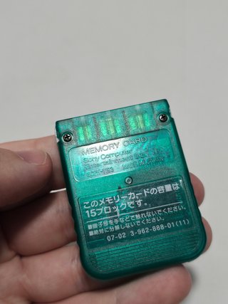 memory card ps1 verde 1193 Sony - memoria play1