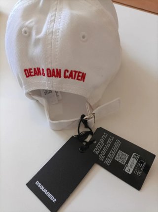 Gorra DSquared2 Blanca Hoja de Arce