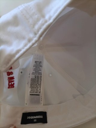 Gorra DSquared2 Blanca Hoja de Arce