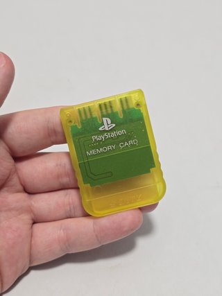 memory card ps1 amarillo Sony - memoria play1 ce