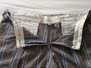 Pantalón corto a cuadros
