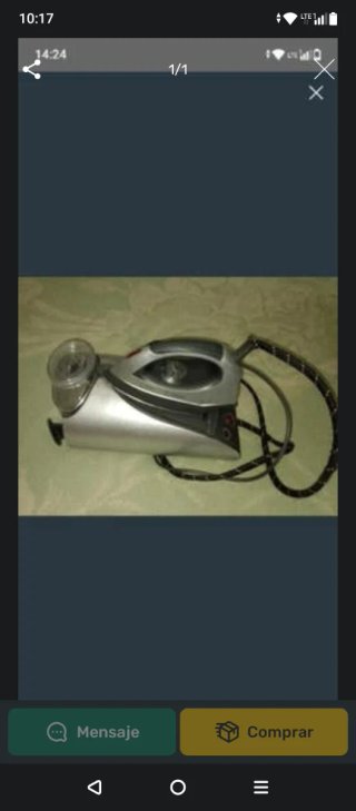 Plancha de vapor con depósito