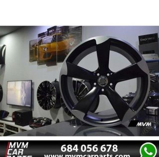 Llantas 20 Audi Rotor Negra Mate AU040