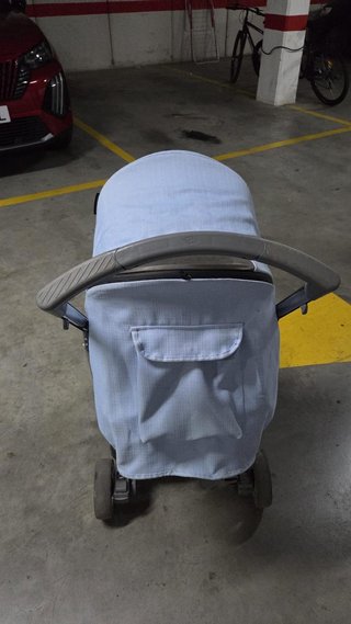 Silla de paseo azul con burbuja incluida