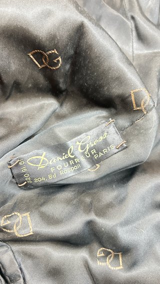Estola de piel natural vintage Daniel Gross Paris
