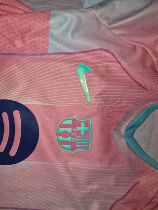 Camiseta Fútbol Nike Rosa y Azul