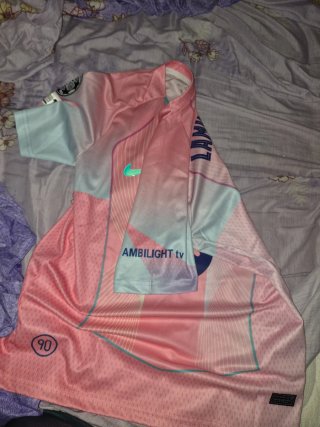 Camiseta Fútbol Nike Rosa y Azul