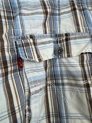 Pantalones Cortos Levi's Cargo Cuadros Retro 2000s