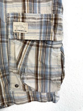 Pantalones Cortos Levi's Cargo Cuadros Retro 2000s