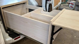 Módulo Cama extraible Camper Furgoneta Madera NEW