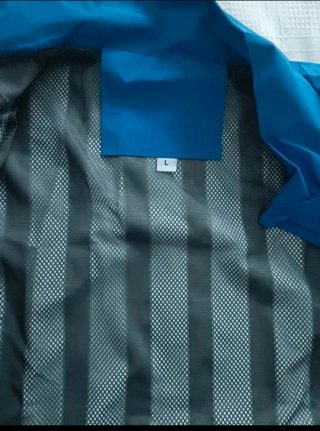 Chaqueta cortavientos mujer azul, talla L