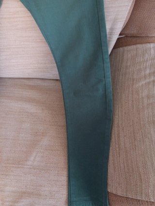 Pantalón vaquero verde mujer Denim