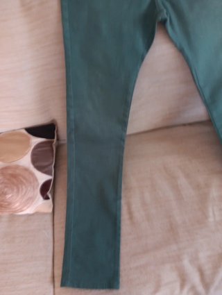 Pantalón vaquero verde mujer Denim