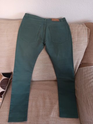 Pantalón vaquero verde mujer Denim