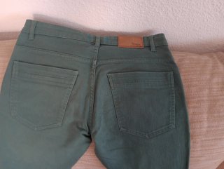 Pantalón vaquero verde mujer Denim