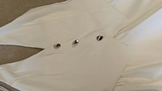 Vestidazo mini Zara Talla M Blanco falda globo
