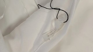 Vestidazo mini Zara Talla M Blanco falda globo