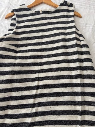 Vestido Massimo Dutti rayas blanco y azul