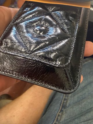 TOD'S Phone Pouch Pelle Nera Nuovo