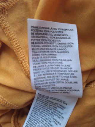 Top traforato color senape tg XS H&M