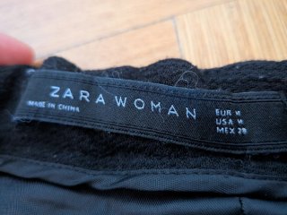 Falda pantalón corto negro