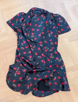 Mono corto estampado flores