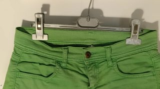 Pantaloncini Benetton verdi vita bassa taglia S