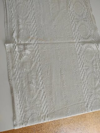 Visillo encaje vintage blanco