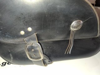 Alforjas Honda Originales Cuero Negro