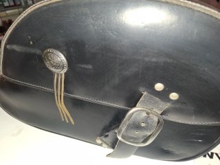 Alforjas Honda Originales Cuero Negro