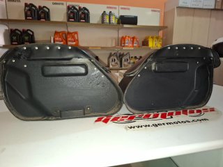 Alforjas Honda Originales Cuero Negro