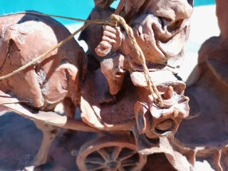 Escultura inusual Giuseppe Armani Terracota vintag